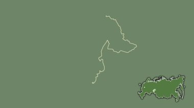 Tyumen, Rusya, soyutlanmış ve soyutlanmış. Uydu