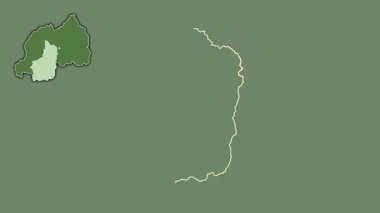 Amajyepfo, Ruanda, sürüldü ve izole edildi. Uydu