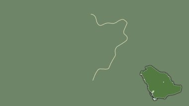 El Bahah, Suudi Arabistan, sürülmüş ve izole edilmiş. Uydu