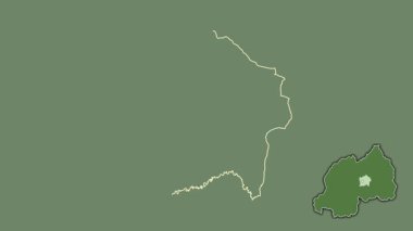 Umujyi wa Kigali, Ruanda, dışlandı ve izole edildi. Uydu