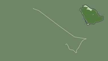 Al Hudud Ash Shamaliyah, Suudi Arabistan, çıkarıldı ve izole edildi. Uydu