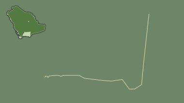 Najran, Suudi Arabistan, boşaltılmış ve izole edilmiş. Uydu