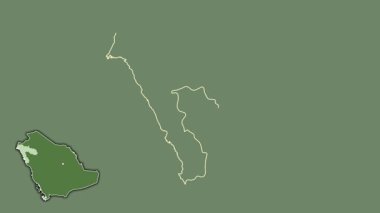 Tabuk, Suudi Arabistan, boşaltılmış ve izole edilmiş. Uydu