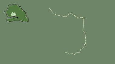 Kaffrine, Senegal, dışlanmış ve izole edilmiş. Uydu