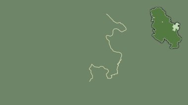 Borski, Sırbistan, sürülmüş ve izole edilmiş. Uydu