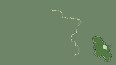 Sırbistan 'ın Branicevski kenti, dışlanmış ve izole edilmiş. Uydu