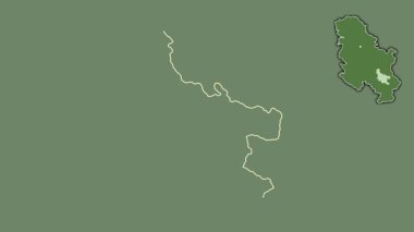 Nisavski, Sırbistan, sürülmüş ve izole edilmiş. Uydu