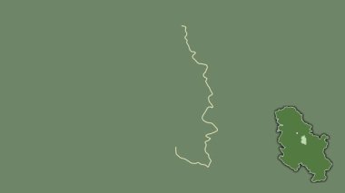 Podunavski, Sırbistan, sürülmüş ve izole edilmiş. Uydu