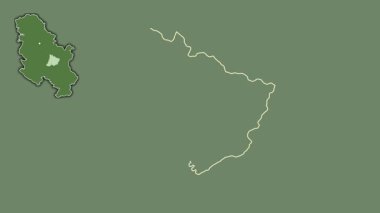 Pomoravski, Sırbistan, sürülmüş ve izole edilmiş. Uydu