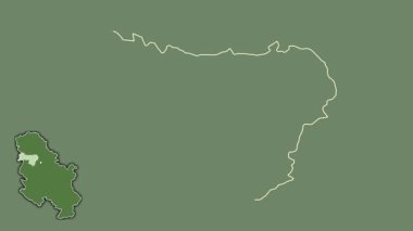 Sırbistan 'ın Sremski kenti, boşaltılmış ve izole edilmiş. Uydu