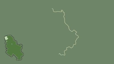 Sırbistan 'ın Zapadno-Backi kenti, boşaltılmış ve izole edilmiş. Uydu