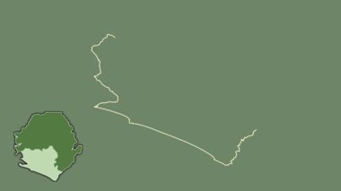 Güneyli, Sierra Leone, dışlanmış ve izole edilmiş. Uydu
