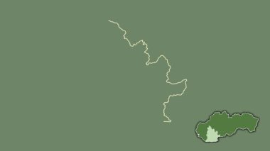 Nitriansky, Slovakya, dışlanmış ve izole edilmiş. Uydu