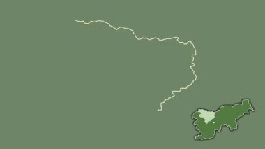 Gorenjska, Slovenya, dışlanmış ve izole edilmiş. Uydu