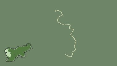 Goriska, Slovenya, dışlanmış ve izole edilmiş. Uydu