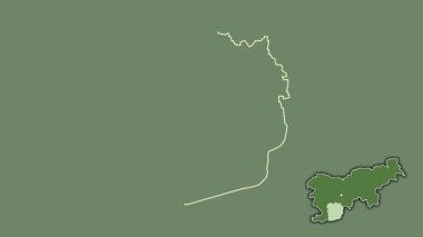 Notranjsko-kraska, Slovenya, dışlanmış ve izole edilmiş. Uydu