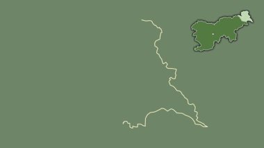 Pomurska, Slovenya, sürülmüş ve izole edilmiş. Uydu