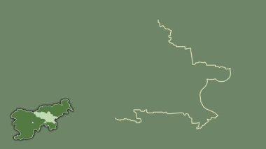 Savinjska, Slovenya, sürülmüş ve izole edilmiş. Uydu