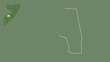 Bakool, Somali, boşaltılmış ve izole edilmiş. Uydu