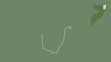 Bari, Somali, soyutlanmış ve soyutlanmış. Uydu