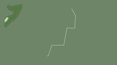 Gedo, Somali, soyutlanmış ve soyutlanmış. Uydu