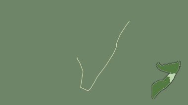 Çamurlu, Somali, çıkarılmış ve izole edilmiş. Uydu