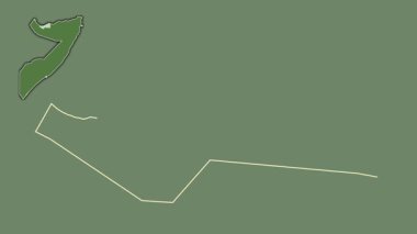 Sahil, Somali, soyutlanmış ve soyutlanmış. Uydu