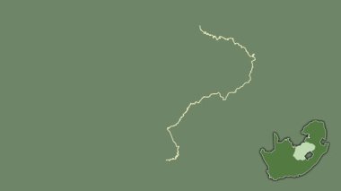 Özgür Devlet, Güney Afrika, dışlanmış ve izole edilmiş. Uydu