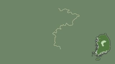 Chungcheongbuk-do, Güney Kore, sürüldü ve izole edildi. Uydu