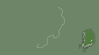 Daegu, Güney Kore, sürülmüş ve izole edilmiş. Uydu