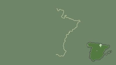 Comunidad Foral de Navarra, İspanya, dışlanmış ve izole edilmiş. Uydu