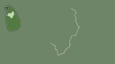 Anuradhapura, Sri Lanka, çıkarıldı ve izole edildi. Uydu