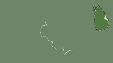 Batticaloa, Sri Lanka, çıkarıldı ve izole edildi. Uydu