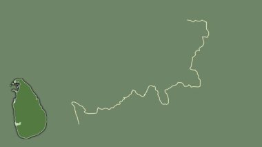 Colombo, Sri Lanka, soyutlanmış ve soyutlanmış. Uydu