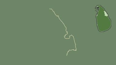 Trincomalee, Sri Lanka, dışlanmış ve izole edilmiş. Uydu