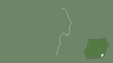 Mavi Nil, Sudan, boşaltılmış ve izole edilmiş. Uydu