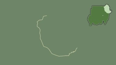 Kızıl Deniz, Sudan, boşaltılmış ve izole edilmiş. Uydu