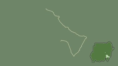 Sennar, Sudan, dışlanmış ve izole edilmiş. Uydu