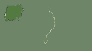 Batı Darfur, Sudan, boşaltılmış ve izole edilmiş. Uydu