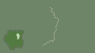 Brokopondo, Surinam, soyutlanmış ve soyutlanmış. Uydu