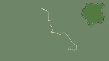 Wanica, Surinam, soyutlanmış ve soyutlanmış. Uydu