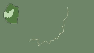 Manzini, Svaziland, soyutlanmış ve dışlanmış. Uydu