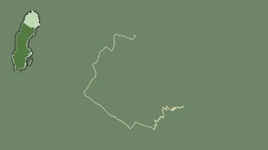 Norrbotten, İsveç, çıkarılmış ve izole edilmiş. Uydu