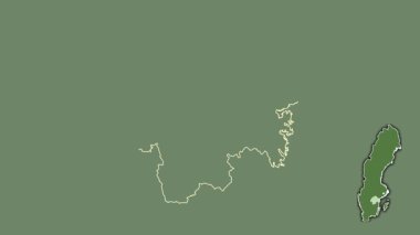 Ostergotland, İsveç, boşaltılmış ve izole edilmiş. Uydu