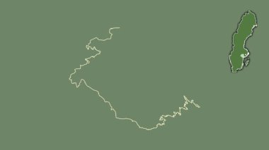 Sodermanland, İsveç, boşaltılmış ve izole edilmiş. Uydu