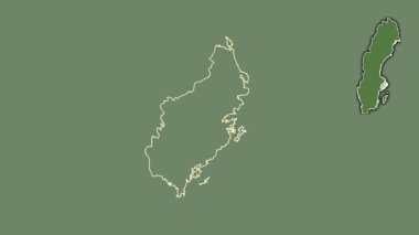 Stockholm, İsveç, boşaltılmış ve izole edilmiş. Uydu