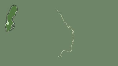 Varmland, İsveç, boşaltılmış ve izole edilmiş. Uydu