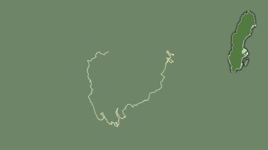 Uppsala, İsveç, boşaltılmış ve izole edilmiş. Uydu