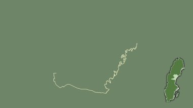 Vasternorrland, İsveç, boşaltılmış ve izole edilmiş. Uydu