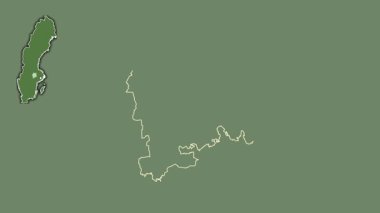 Vastmanland, İsveç, boşaltılmış ve izole edilmiş. Uydu